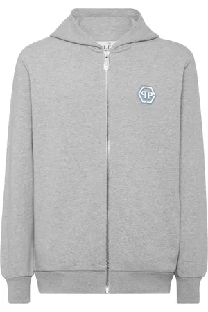 Philipp Plein Felpa con cappuccio e zip