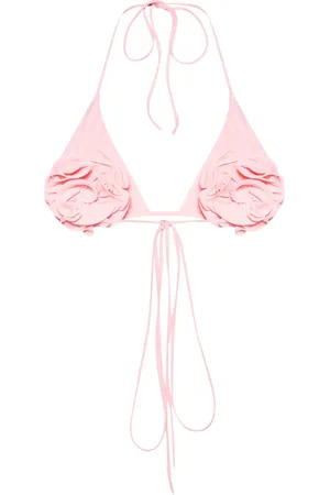 MAGDA BUTRYM Top bikini con applicazione a fiori
