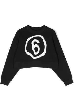 Maison Margiela Felpa crop con stampa
