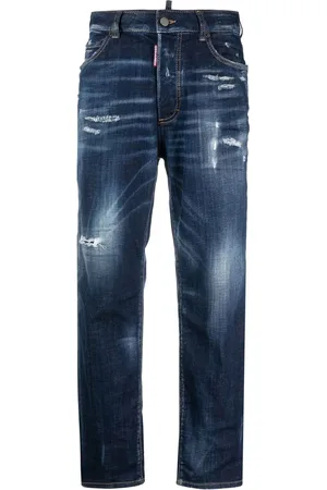 Dsquared2 Jeans crop con effetto vissuto
