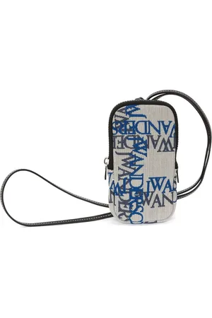 J.W.Anderson Clutch per smartphone con logo jacquard