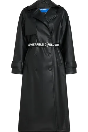 Karl Lagerfeld Trench in pelle sintetica