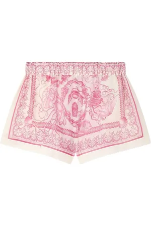 VERSACE Shorts con stampa barocca
