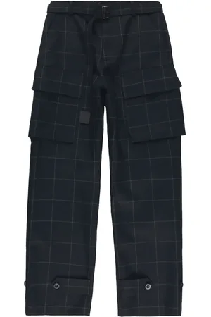 SACAI Pantaloni Windowpane