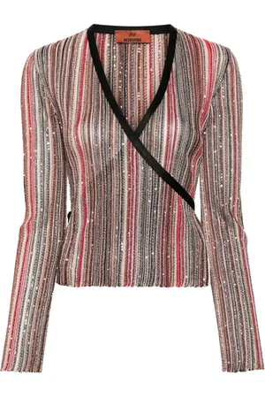Missoni Maglione a righe con paillettes