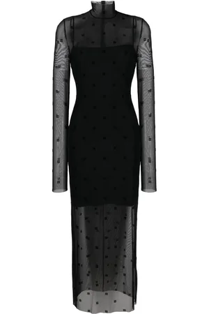 Givenchy Abito lungo 4G con tulle