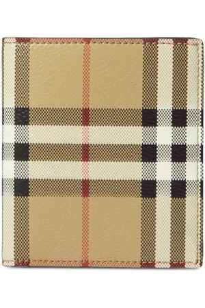 Burberry Portafoglio bi-fold a quadri