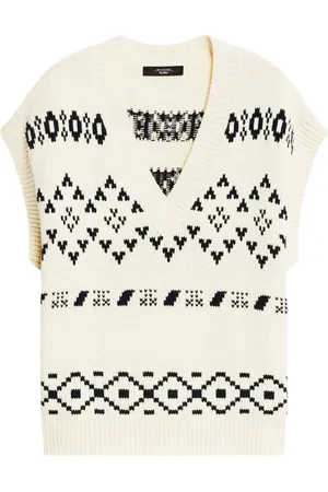 Max Mara Fair isle-knit V-neck vest