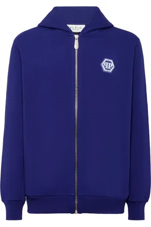 Philipp Plein Felpa con cappuccio e zip