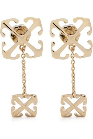 OFF-WHITE Orecchini con pendente Double Arrow