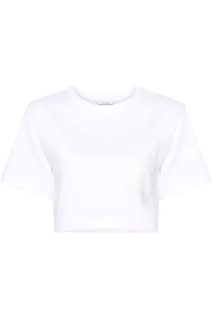 Max Mara T-shirt crop con stampa