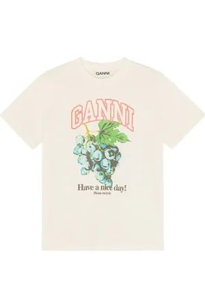 Ganni T-shirt con stampa grafica