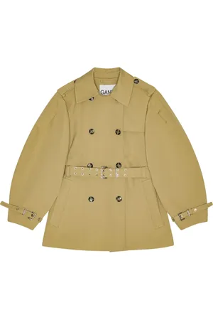 Ganni Trench con maniche a palloncino