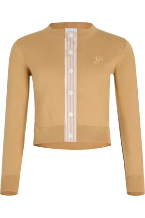 Patou Cardigan in cotone con monogramma JP