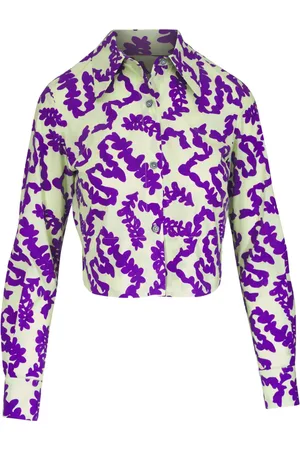 ODEEH Camicia crop a fiori