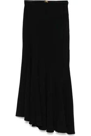 Elisabetta Franchi Gonna midi asimmetrica in cr??pe