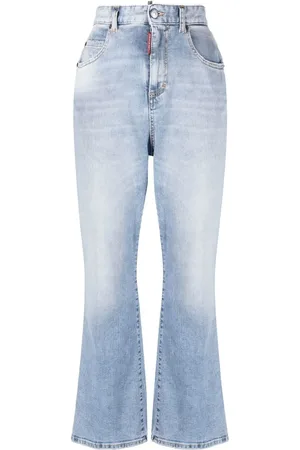Dsquared2 Jeans crop svasati a vita alta