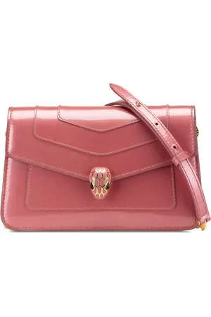 Bvlgari Borsa a tracolla Serpenti Forever lucida con catena 2000-2024