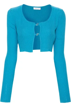 BLUMARINE Cardigan crop a coste