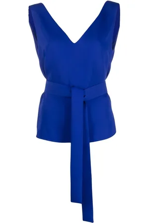 P.A.R.O.S.H. Blusa smanicata con nodo alla vita