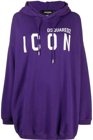 Dsquared2 Felpa oversize con stampa