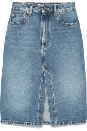 Alessandra Rich Gonna a matita denim
