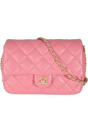 CHANEL Borsa a spalla squadrata mini con battente