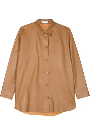 AERON Camicia in pelle a maniche lunghe