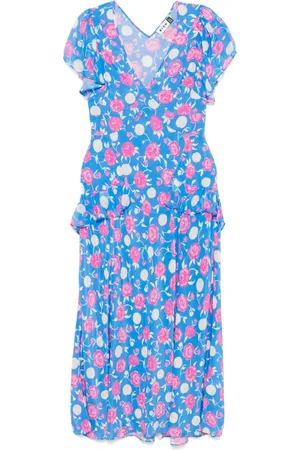RIXO London Abito midi in seta