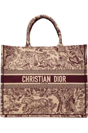 Dior 2018 Large Canvas Embroidered Dioriviera Toile De Jouy Book tote bag