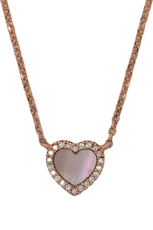 APM Monaco Collana con pendente Nacre Heart