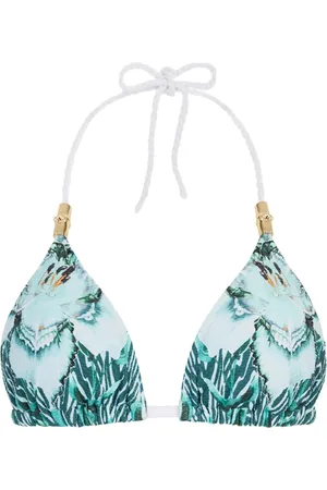 TEMPERLEY LONDON Top bikini con stampa Liana