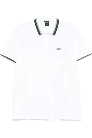HUGO BOSS Polo in cotone con ricamo logo