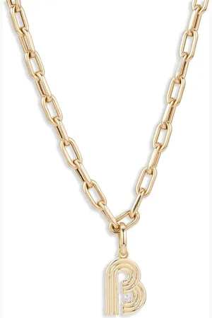 Adina Reyter Pendente Initial in giallo 14kt con diamanti