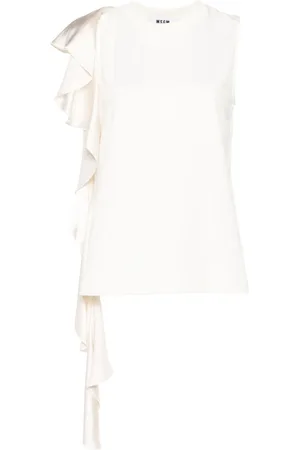 Msgm Blusa con dettaglio drappeggiato