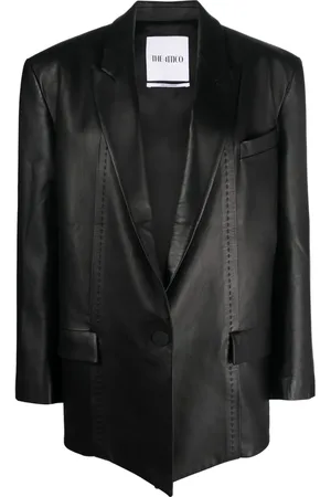 The Attico Blazer monopetto in pelle