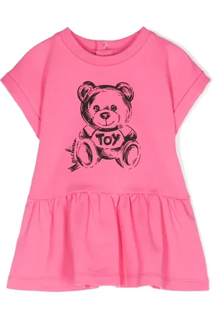 Moschino Abito girocollo con stampa Teddy Bear