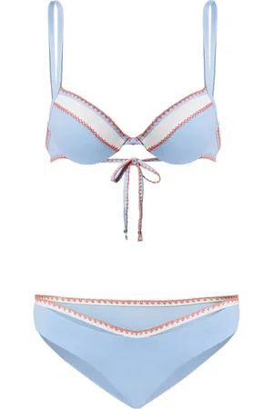 Twin-Set Set bikini con cuciture decorative