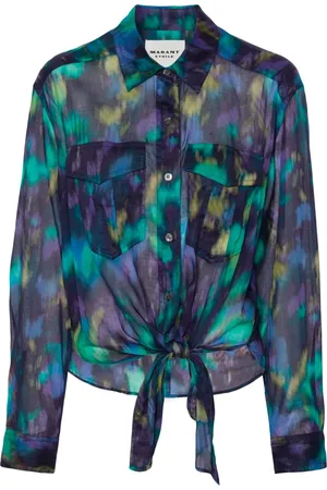 Marant Etoile Camicia Nath con fantasia tie dye