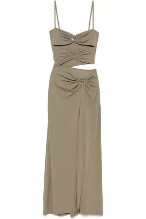 CHRISTOPHER ESBER Abito midi con ruches