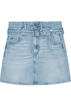Ganni Gonna denim con cintura
