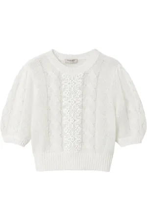 Twin-Set Maglione con dettagli in pizzo