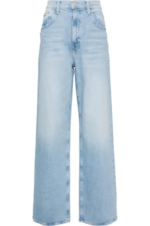 Mother Jeans dritti Spinner a vita alta