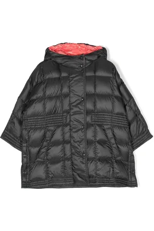Moncler Cappotto trapuntato con logo