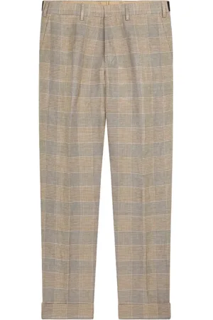 DRIES VAN NOTEN Pantaloni affusolati a quadri