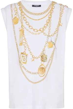 Balmain Canotta con stampa Collier
