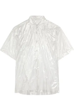 DRIES VAN NOTEN Camicia trasparente con maniche corte