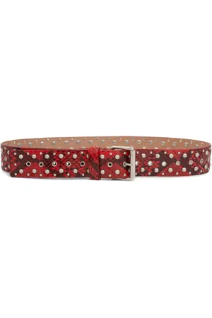 DRIES VAN NOTEN Cintura in pelle con borchie