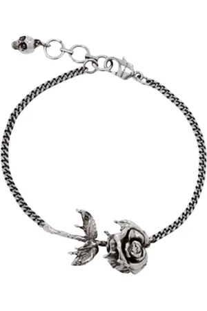 Alexander McQueen Bracciale con fiore