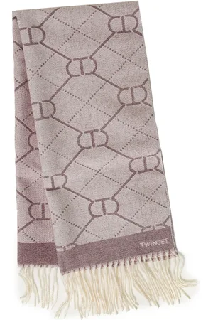 Twin-Set Sciarpa con motivo logo